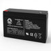 Portalac PE106R 6V 10Ah Emergency Light Replacement Battery