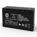 Power-Sonic PS-695 6V 12Ah Sealed Lead Acid Replacement Battery