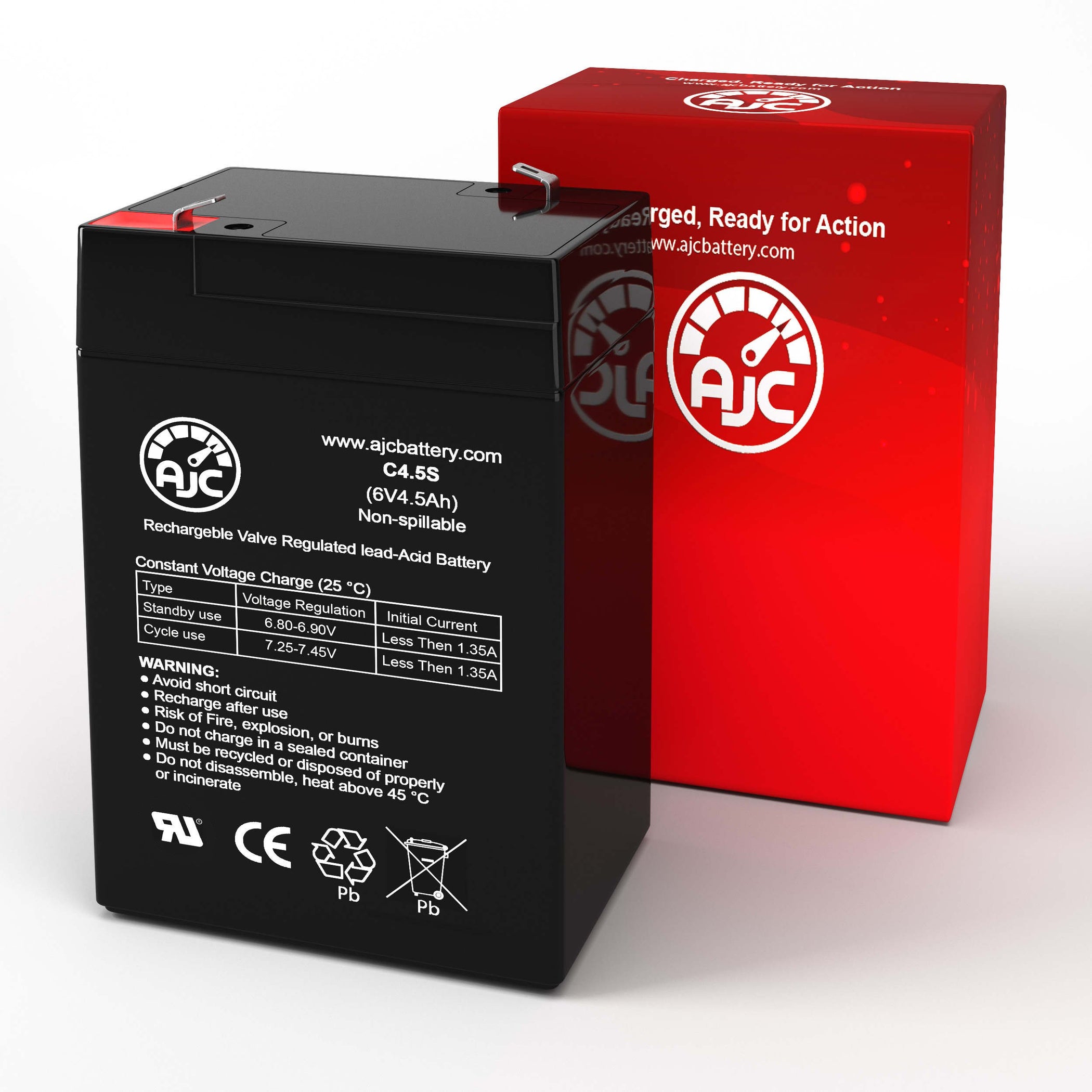 Mighty Max Battery 6 Volt 4.5Ah SLA Battery - Northern Tool