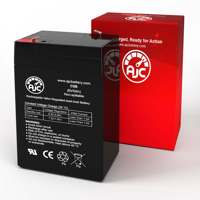 Golden Top CB456 6V 5Ah Sealed Lead Acid Replacement Battery-2