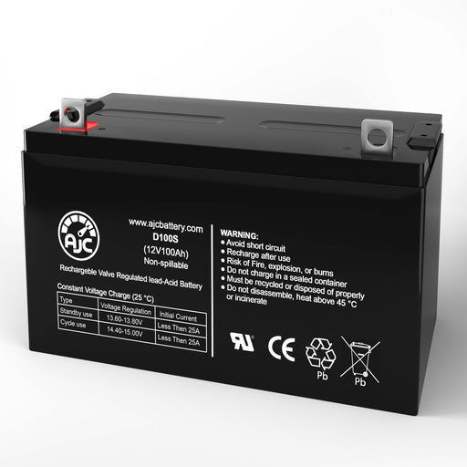 Hubbell 12-910 12V 100Ah Emergency Light Replacement Battery