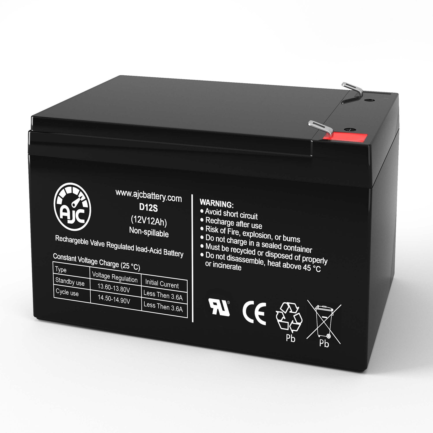 Expocell P212 120 12V 12Ah Sealed Lead Acid Replacement Battery