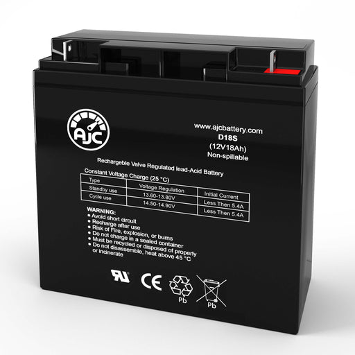 Mongoose Fusion 12V 18Ah Electric Bicycle Replacement Battery