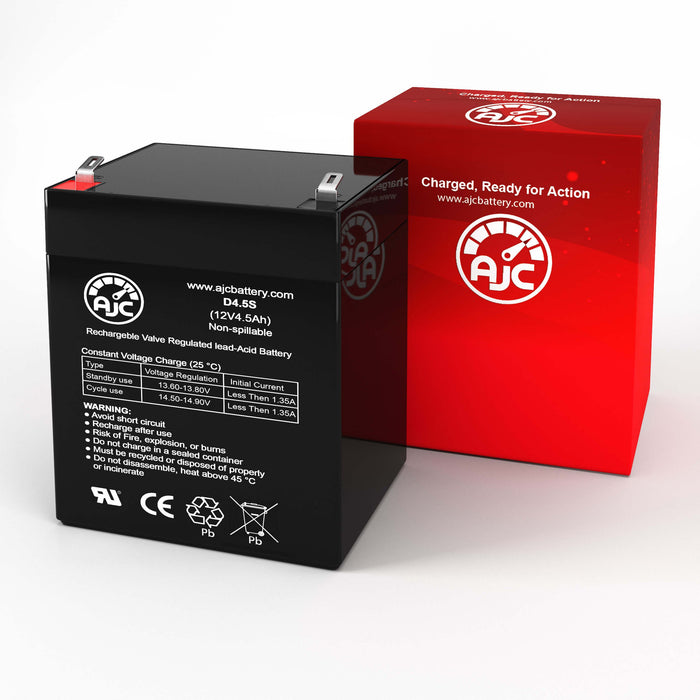 GE CaddxNetworX NX-4 12V 4.5Ah Alarm Replacement Battery-2
