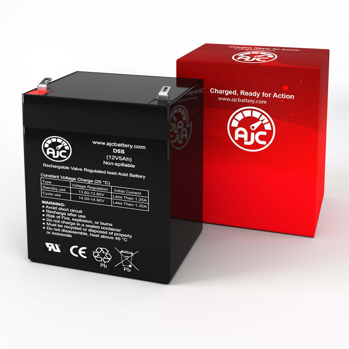 Fire-Lite Gamewell BAT-1250 12V 5Ah Alarm Replacement Battery-2