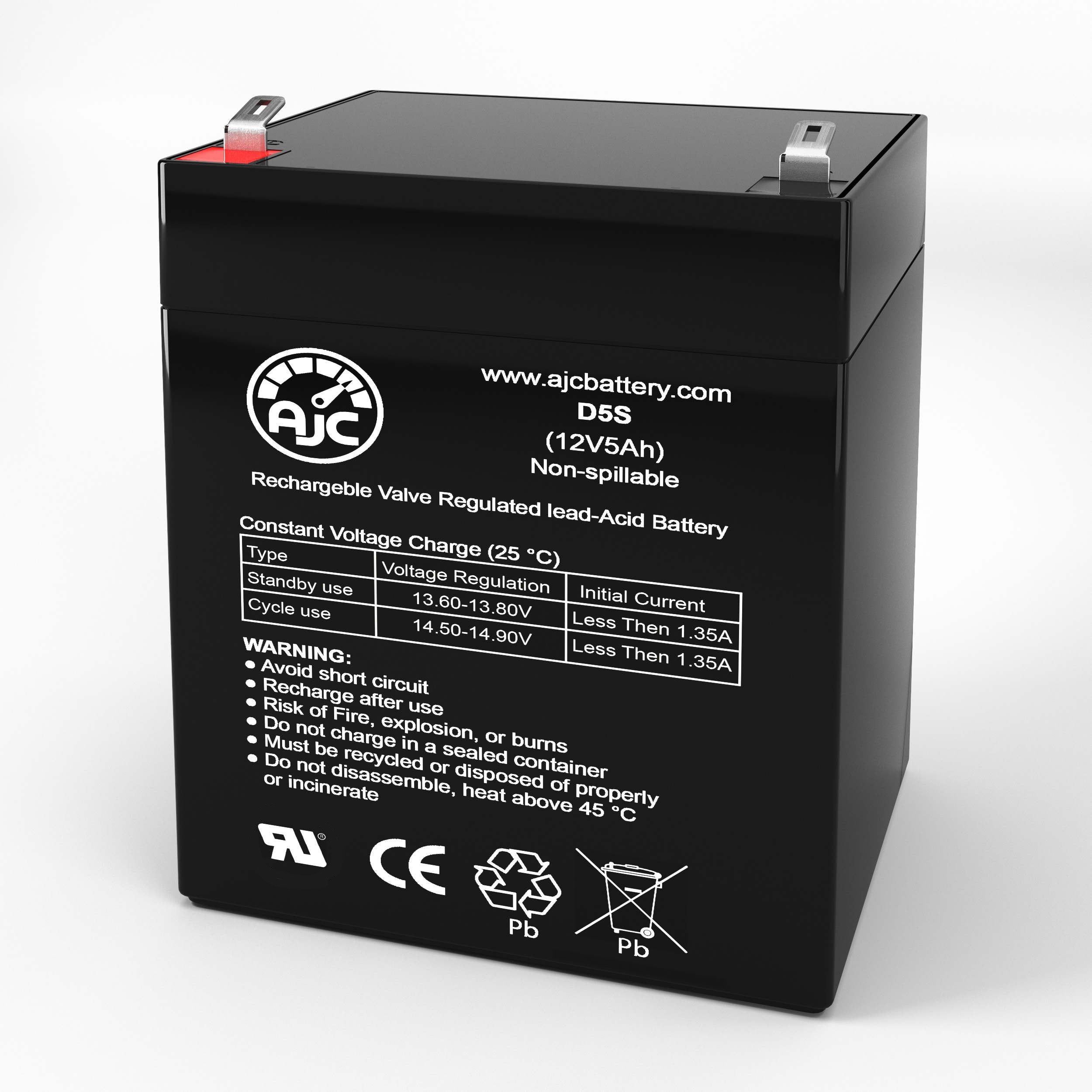 Batterie de remplacement Casil MH26038 12V 5Ah plomb-acide scellé
