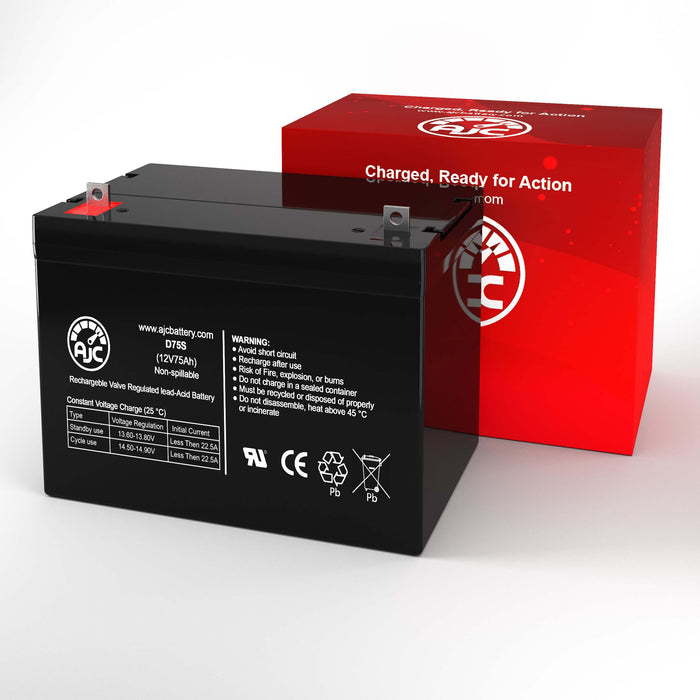 Ortho-Kinetics Sierra XL 12V 75Ah Mobility Scooter Replacement Battery-2