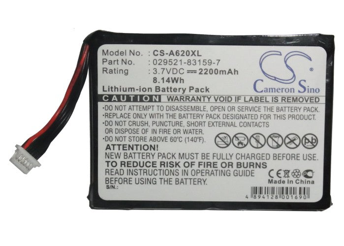 Typhoon MyGuide 5500 MyGuide 5500XL 2200mAh PDA Replacement Battery-5