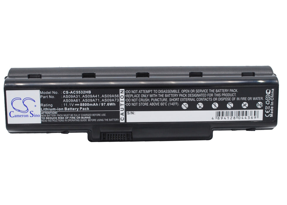 Gateway NV52 NV5207U NV5211U NV5212U NV521 8800mAh Replacement Battery-main