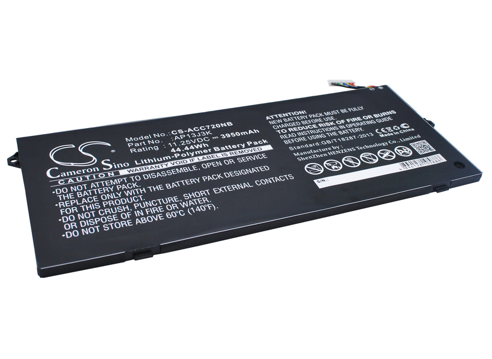 Acer Chromebook 11 C720 Chromebook 11 C720P Chromebook 11 C732 Chromebook 11 C732-C073 Chromebook 11 C732-C0XX Laptop and Notebook Replacement Battery-2