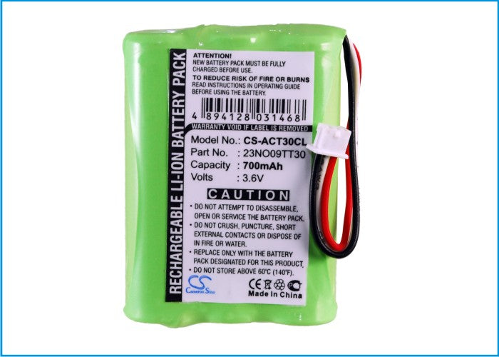 Agfeo DECT 30 DECT C45 700mAh Green Cordless Phone Replacement Battery-5