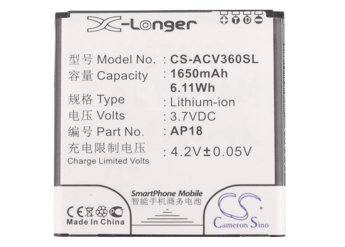 Acer Liquid E1 Liquid E1 Dou V360 Mobile Phone Replacement Battery-5