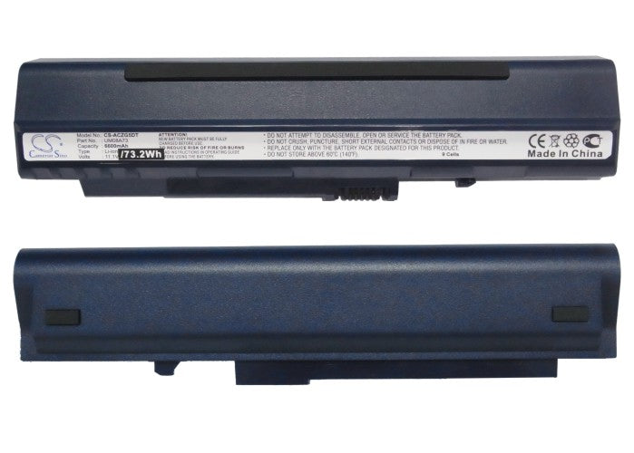 Gateway LT1000 LT1001 LT1001G LT1001J LT1004 LT1004U LT1005 LT-1005C LT1005U LT1008C 4400mAh Blue Laptop and Notebook Replacement Battery-5