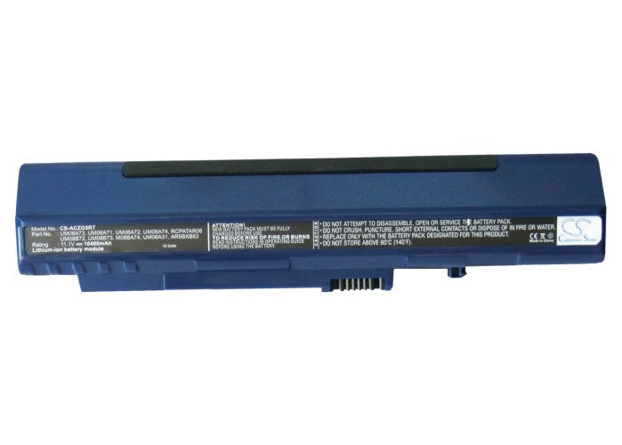 Acer Aspire One 10.1inin (Black) Aspire One 8.9inin (Black) Aspire One A110-1295 Aspire One 10400mAh Dark Blue Laptop and Notebook Replacement Battery-5