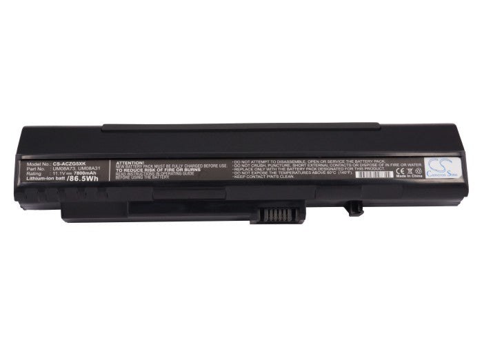 Acer Aspire One Aspire One 531H Aspire One 531H-1440 Aspire One 531H-1766 Aspire One 571 Aspire  7800mAh Black Laptop and Notebook Replacement Battery-5