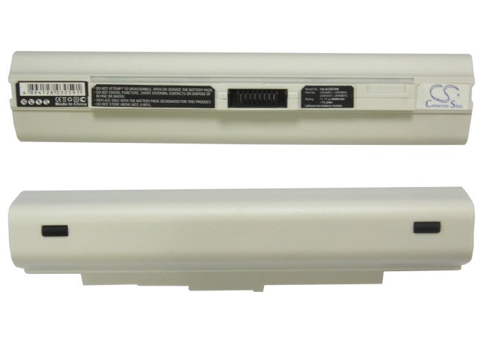 Acer Aspire One 531 Aspire One 751 Aspire One 751-Bk23 Aspire One 751-Bk23F Aspire One 751-Bk26  6600mAh White Laptop and Notebook Replacement Battery-5