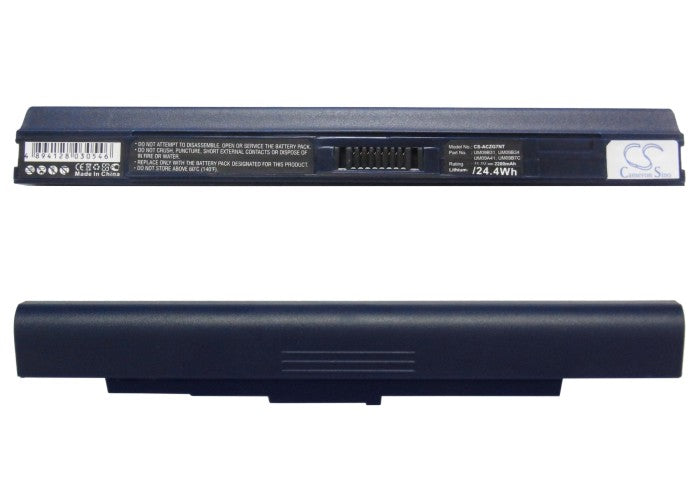 Acer Aspire One 531 Aspire One 751 Aspire One 751-Bk23 Aspire One 751-Bk23F Aspire One 751-Bk26 A 2200mAh Blue Laptop and Notebook Replacement Battery-5