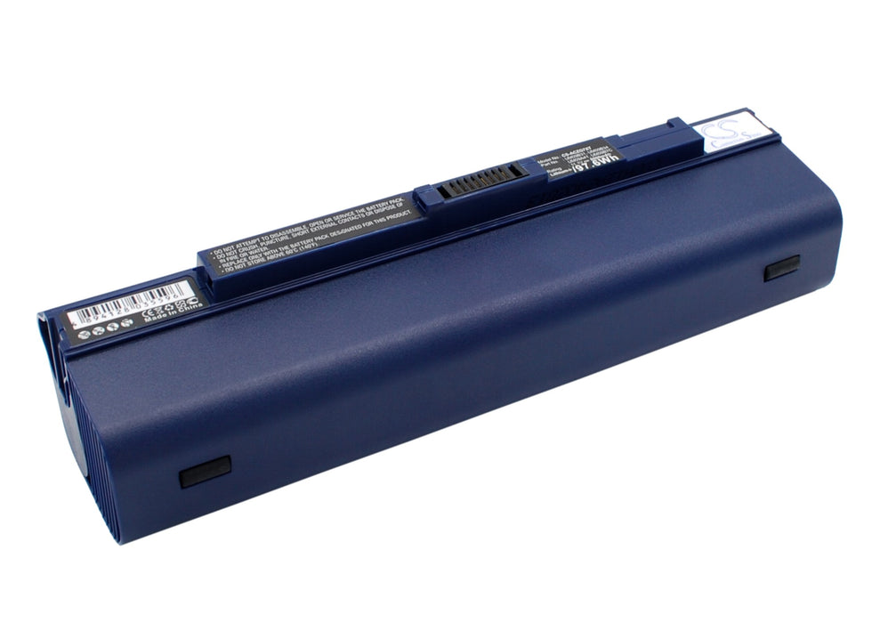 Acer Aspire One 531 Aspire One 751 Aspire One 751-Bk23 Aspire One 751-Bk23F Aspire One 751-Bk26 A 8800mAh Blue Laptop and Notebook Replacement Battery-2