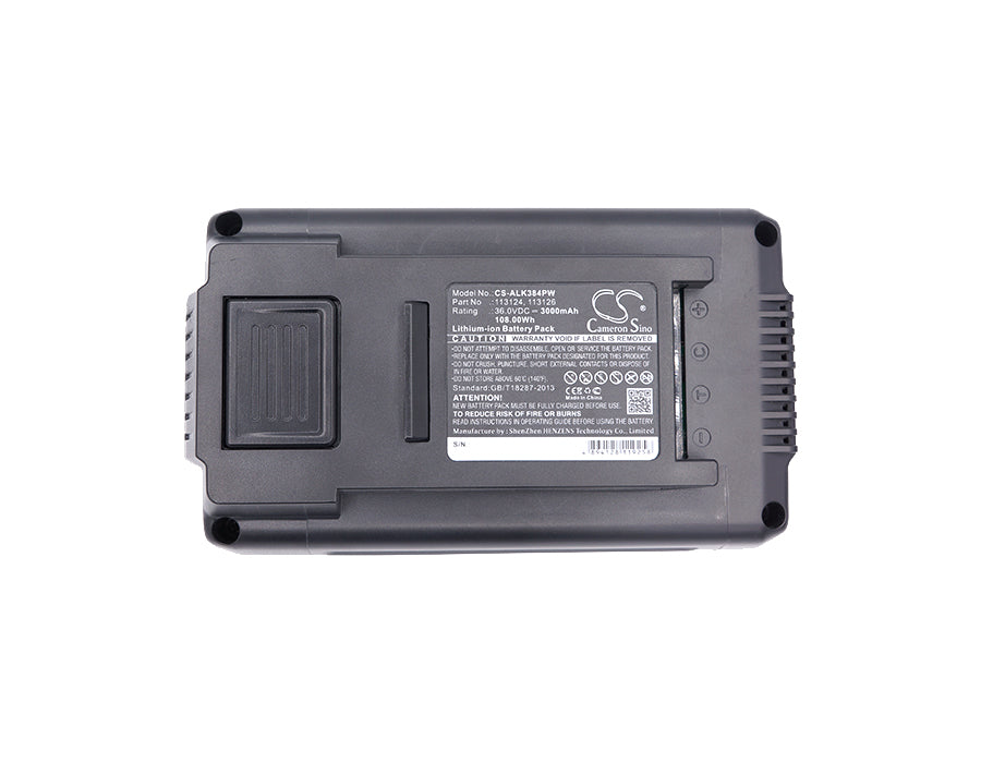 Al-Ko 38.4 Li Akku-Rasenm?her 38.4 Li Comfort 38.4LI Comfort 38.4 Li Comfort 38.4 Li DC-3630LI DC-3630LI Energy 3000mAh Lawn Mower Replacement Battery-5