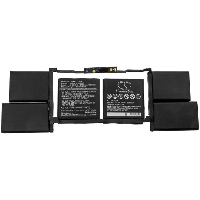 A2141 Accu voor MacBook Pro 16 inch A2141(2019) Batterij A2113 A2141 Accu voor MacBook Pro 16 inch A2141(2019) Batterij A2113
