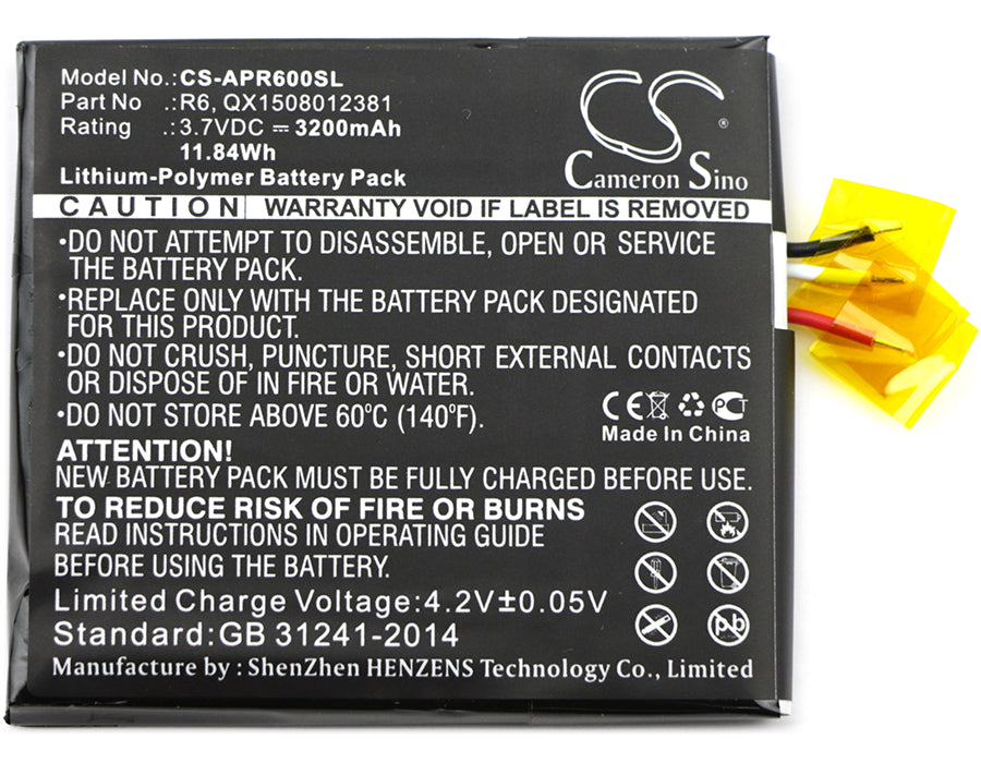 Aspera R6 Mobile Phone Replacement Battery-3