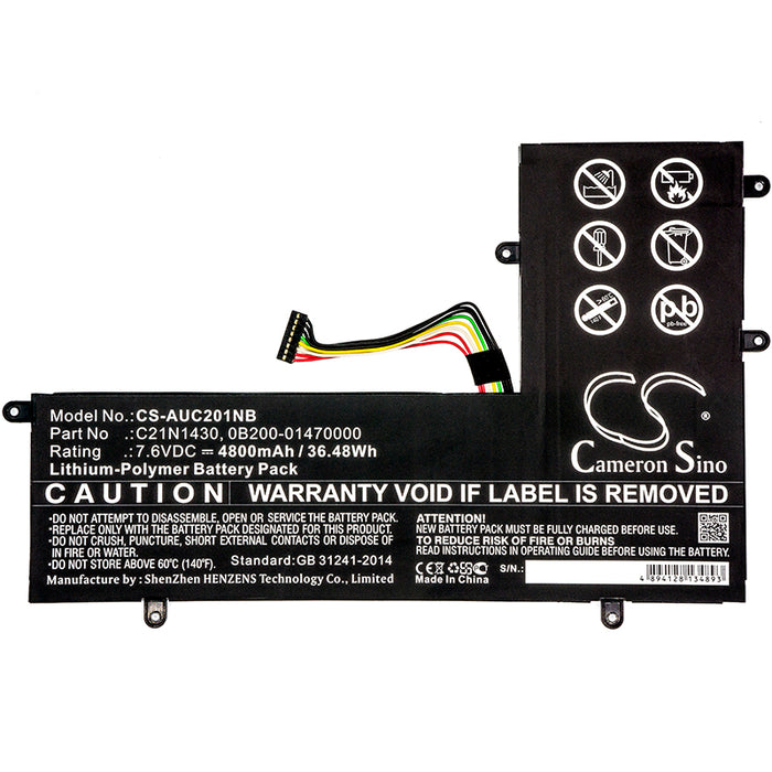Asus C201PA C201PA_C-2A C201PA_C-2B C201PA-2A C201PA-2B C201PA-2G ChromeBook C201 ChromeBook C201P ChromeBook  Laptop and Notebook Replacement Battery-3