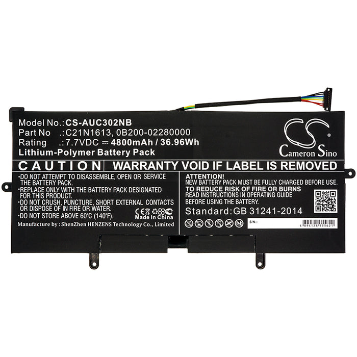 Asus C302CA C302CA-0041A6Y30 C302CA-1A C302CA-F6Y30 Chromebook Flip c302 Chromebook Flip C302C Chromebook Flip Laptop and Notebook Replacement Battery-3