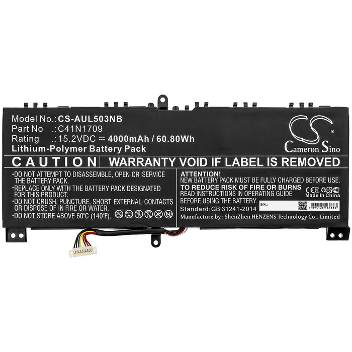 Asus GL503VS ROG Strix GL503VS-0041A7700HQ ROG Strix GL503VS-DH74 ROG Strix GL503VS-EI001T ROG Strix GL503VS-E Laptop and Notebook Replacement Battery-3
