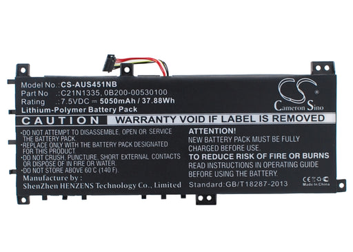 Asus K451L K451LN K451LN-WX162H S451LN VivoBook S4 Replacement Battery-main