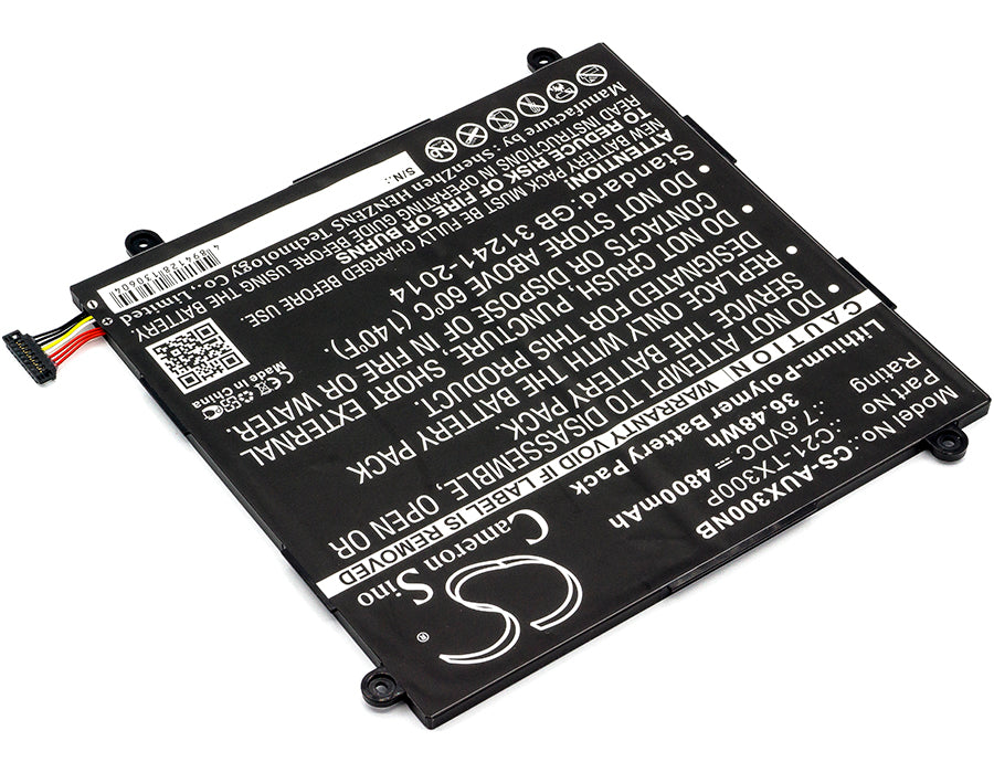 Asus Transformer Book TX300CA Transformer Book TX300CA 13.3in Laptop and  Notebook Replacement Battery