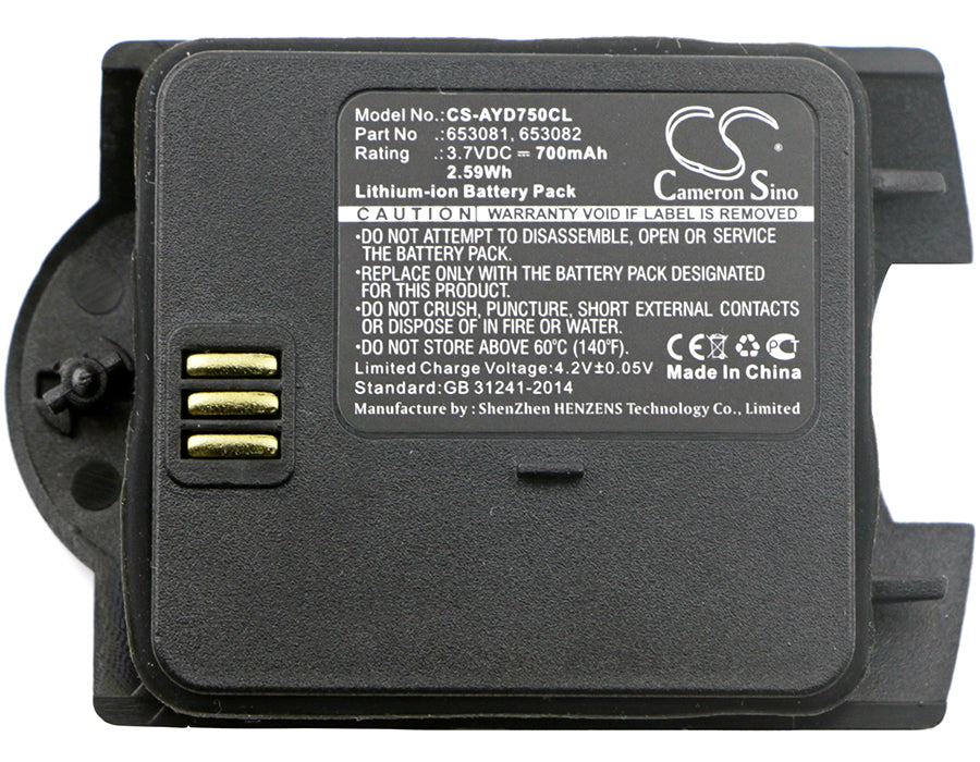 Ascom 9D24-FAADA 9D24-FBADA i75 Raid2 Talker MKI Talker 9D24 MKI Cordless Phone Replacement Battery-3