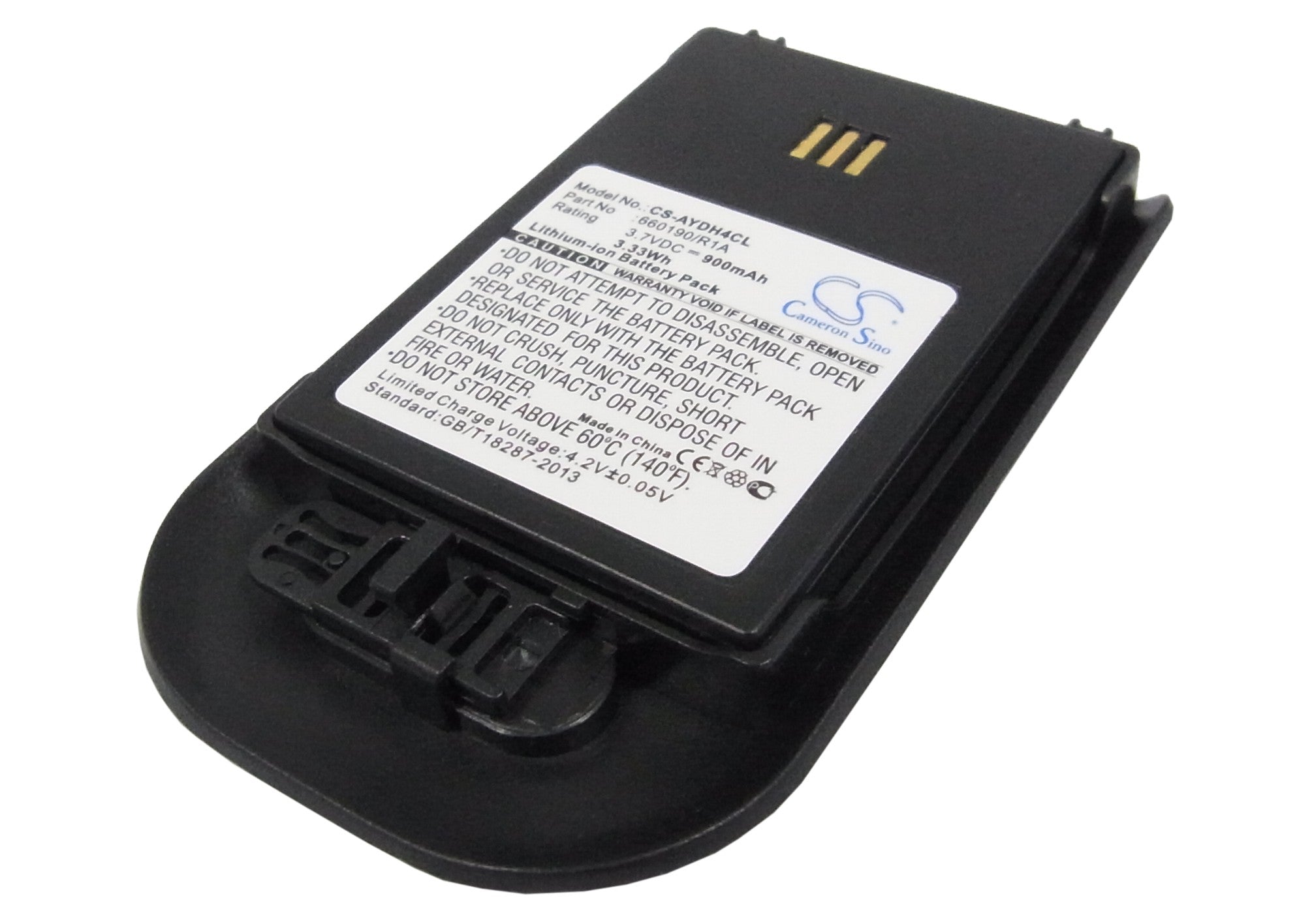 Batterie 900mAh Li-ion Pour Téléphones Avaya, Ascom, Siemens - Remplacement Compatible 3725, D62, OpenStage WL3 - Couleur Bleue