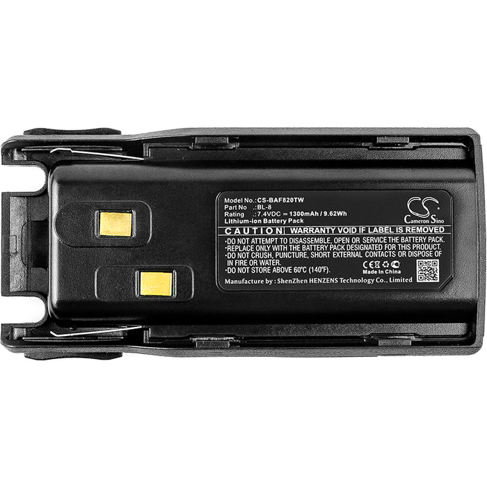 Baofeng UV-82 UV-82C UV-82L UV-82X UV-8D UV-8R UV-98D UV-Q5 1300mAh Two Way Radio Replacement Battery-5