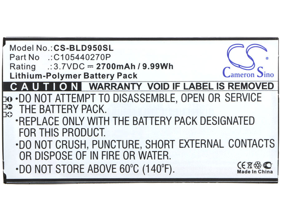 BLU D950 D950L D950U Dash X Plus Mobile Phone Replacement Battery-5