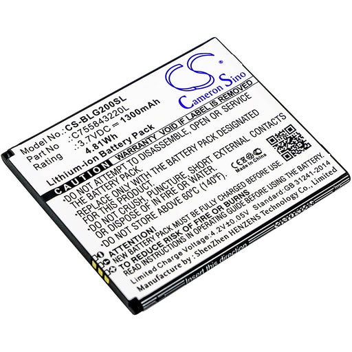 BLU S010Q S0250UU Studio G HD LTE Studio G2 Plus Replacement Battery-main