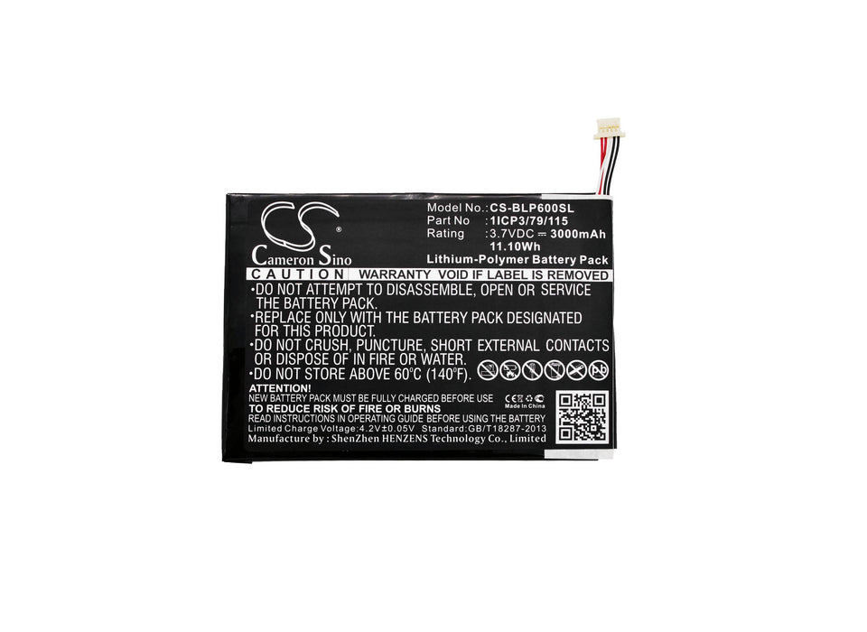 BLU P60W TouchBook 7.0 Pro Tablet Replacement Battery-5