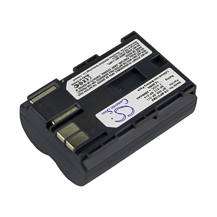 Canon DM-MV100X DM-MV100Xi DM-MV30 DM-MV400 DM-MV430 DM-MV450 DM-MVX1i EOS 10D EOS 20D EOS 20Da EOS 300D EOS 30D EO 2000mAh Camera Replacement Battery-2