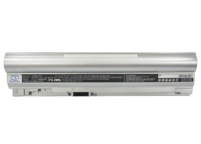 Sony VAIO VGN-TT11M VAIO VGN-TT13 N VAIO VGN-TT190EIN VAIO VGN-TT21M N VAIO VGN-TT23 N VAIO VGN 6600mAh Silver Laptop and Notebook Replacement Battery-5