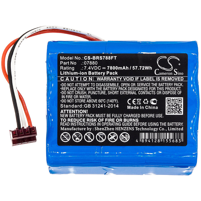 Bright Star LightHawk,07802,07815,07816,07817,07835,07857,07855 7800mAh Flashlight Replacement Battery