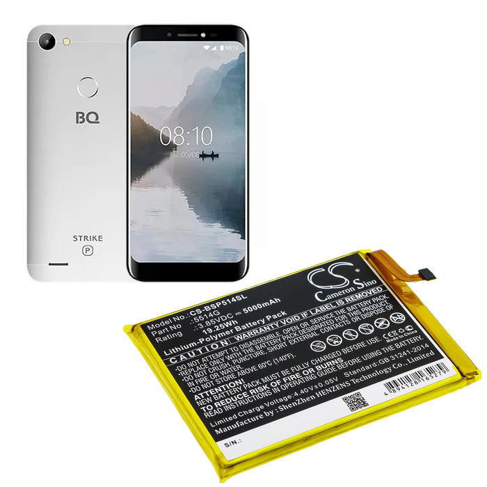 BQ Strike Power Mobile Phone Replacement Battery-5