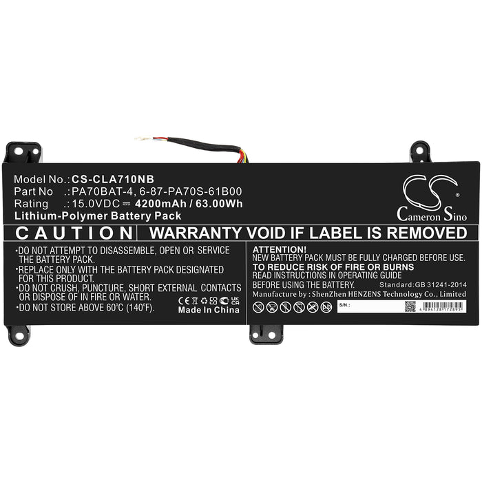 Powerspec Notebook Computer Powerspec PowerSpec 1710 Laptop and Notebook Replacement Battery ...