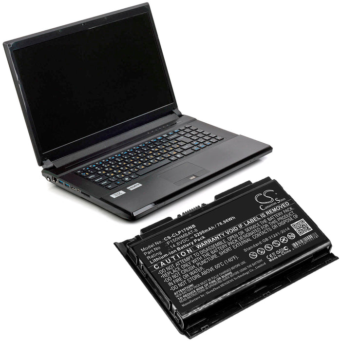 Schenker P170EM P170HM P170SM XIRIOS W701 XIRIOS W702 XMG P151HM1 XMG P502 XMG P502 PRO XMG P702 PRO Laptop and Notebook Replacement Battery-4