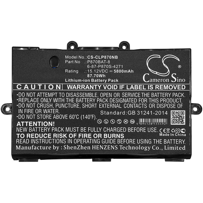 Eurocom Sky X7E2 Sky X9C Sky X9E3 XMG U727 XMG U727 2017 Laptop and Notebook Replacement Battery-5