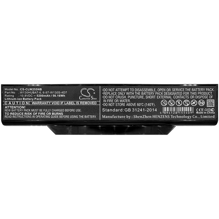 Clevo W130EV W130EW W130Ex W130HU W130HV W130Hx W255CEW Laptop and Notebook Replacement Battery-3