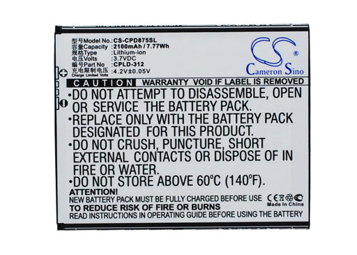 Coolpad 5891Q 5910 5950 5951 7296 7298Q 7320 8675  Replacement Battery-main