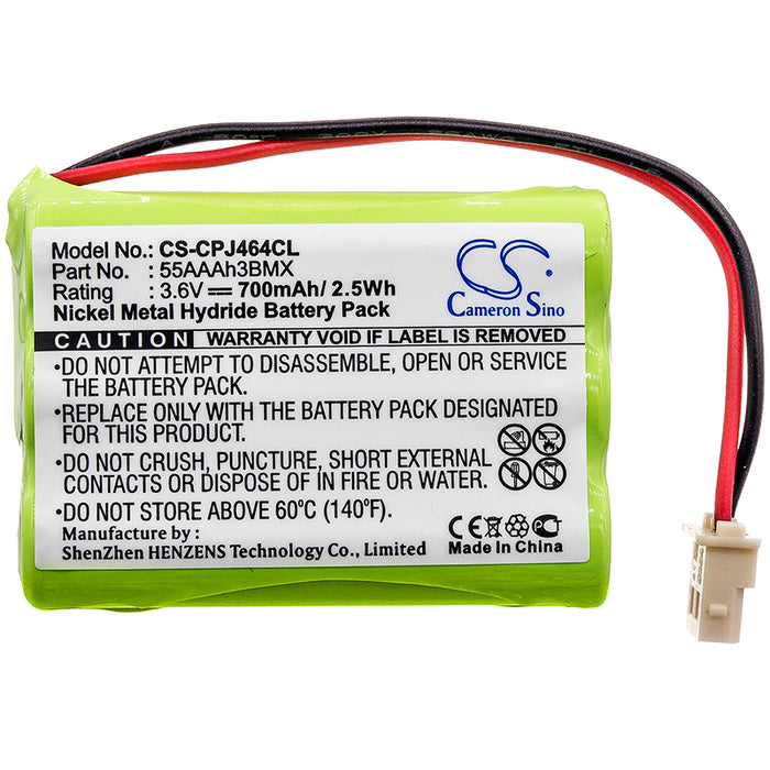 Fisher J2457 J2458 M6163 M7949 700mAh Baby Monitor Replacement Battery-3