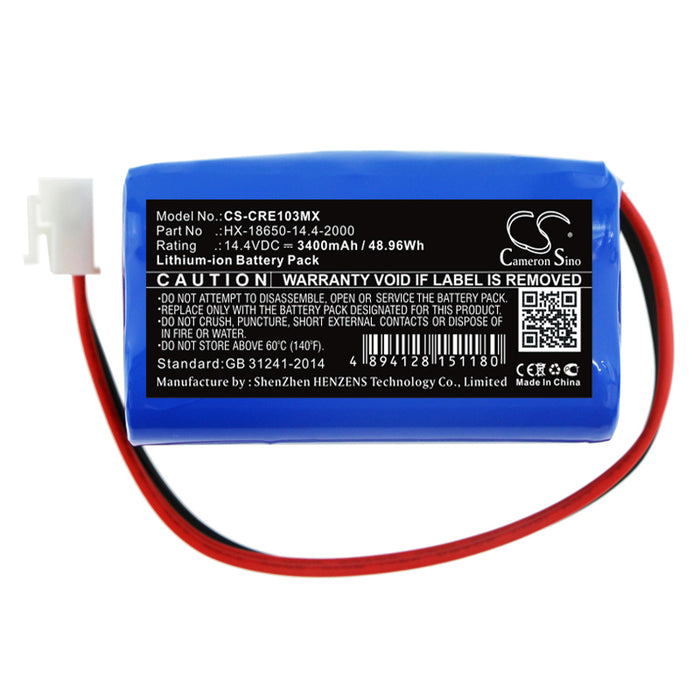 Carewell ECG-1103 ECG-1103B ECG-1103G ECG-1103L ECG-1106 3400mAh Medical Replacement Battery-3