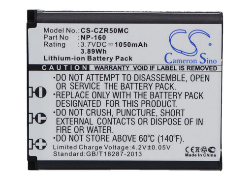 Casio Exilim EX-FC500 Exilim EX-ZR50 Exilim EX-ZR5 Replacement Battery-main