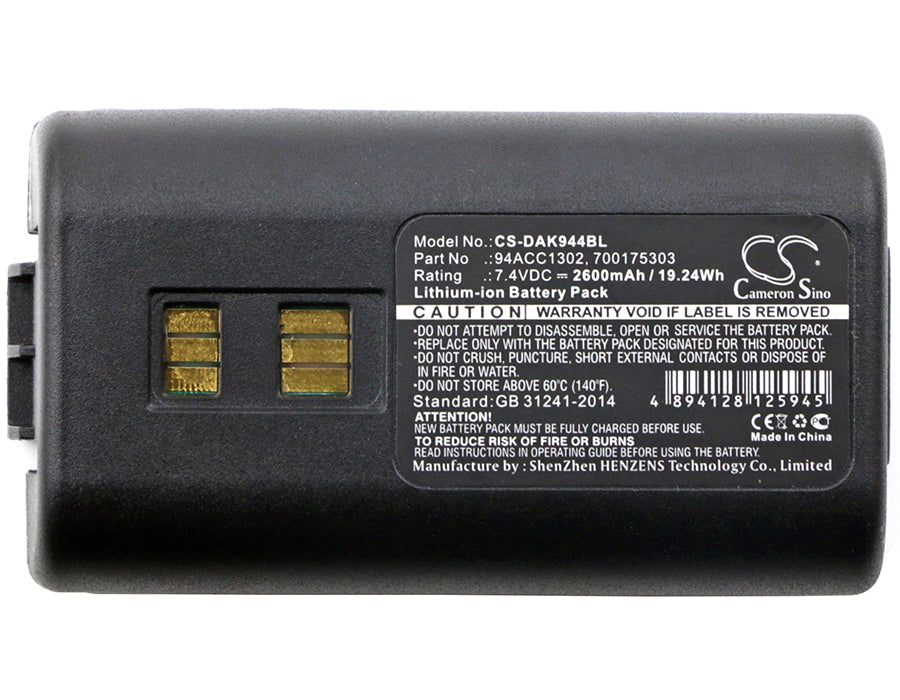 Datalogic 944501055 944501056 944501057 94 2600mAh Replacement Battery-5