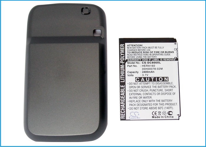 O2 XDA Terra 2400mAh Mobile Phone Replacement Battery-4